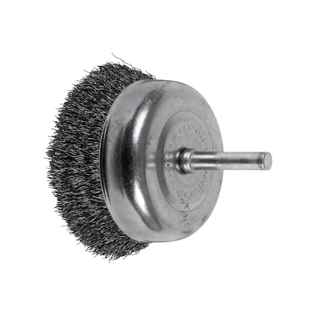 Pferd Mtd Crimped Cup Brsh, .008 CS Wire, 2-1/2 82828